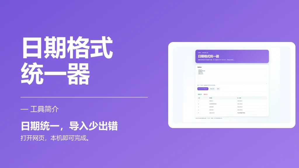 日期格式统一器-永遇乐