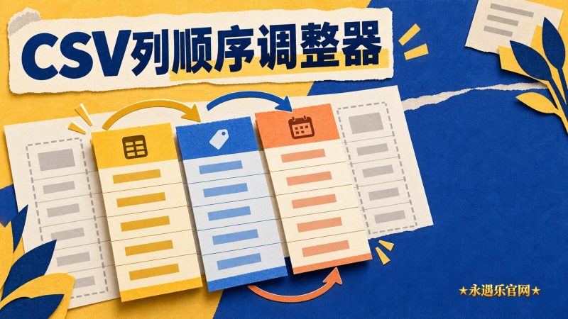 CSV列顺序调整器:离线重排列 CSV 表头与数据|永遇乐官网