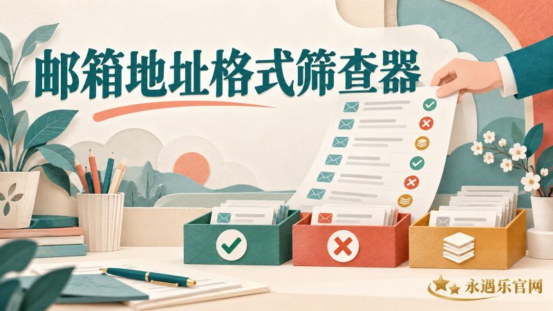 邮箱地址格式筛查器:离线分组有效、无效与重复邮箱|永遇乐官网