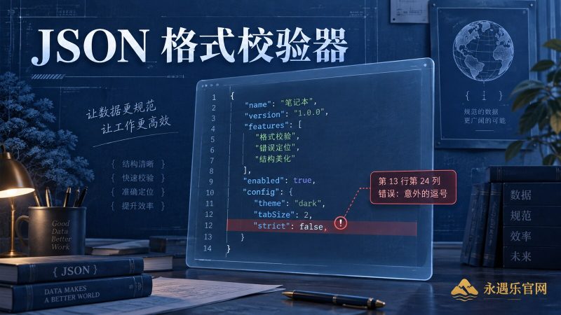 JSON 格式校验器:离线校验与格式化 JSON|永遇乐