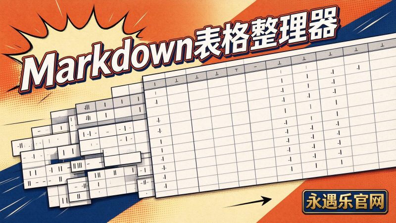 Markdown表格整理器:离线统一列宽并输出规范表格|永遇乐官网