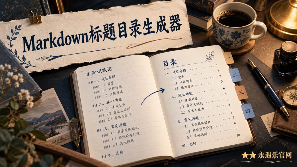 Markdown标题目录生成器-永遇乐