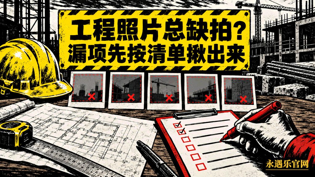 工程照片总缺拍？漏项先按清单揪出来-永遇乐