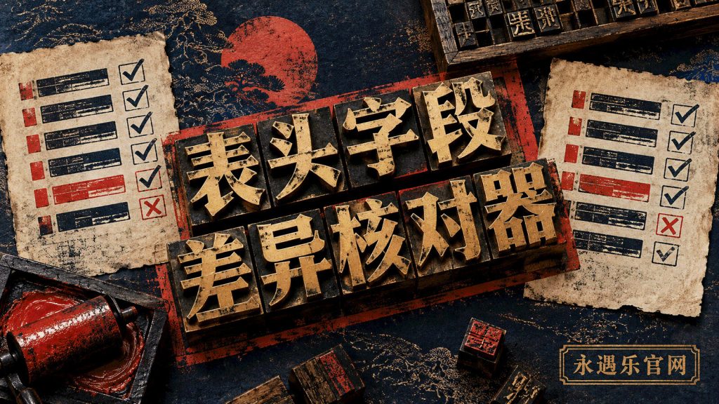 表头字段差异核对器-永遇乐