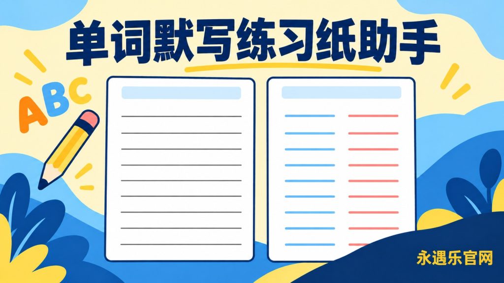 单词默写练习纸助手-永遇乐
