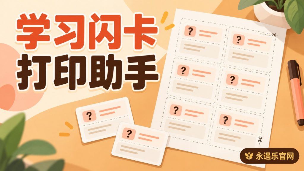 学习闪卡打印助手-永遇乐