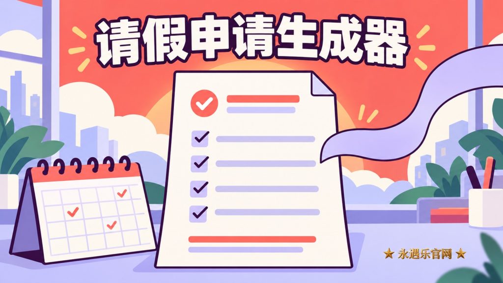 请假申请生成器-永遇乐