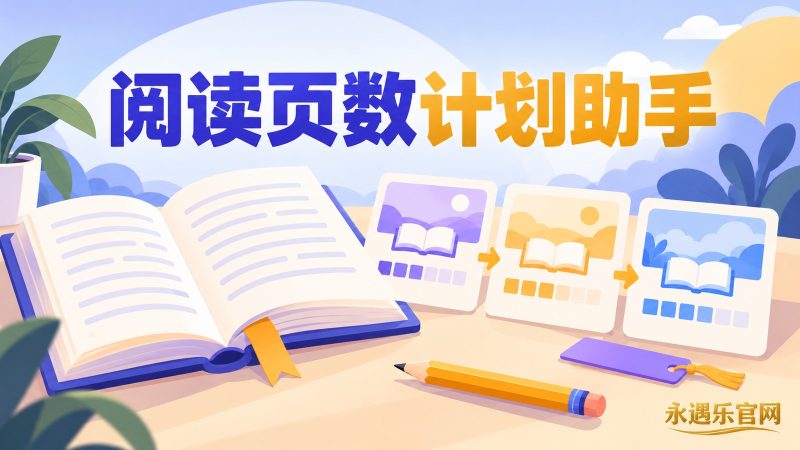阅读页数计划助手：均分剩余页数生成逐日范围