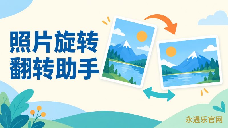 照片旋转翻转助手：离线纠正方向并导出JPG或PNG