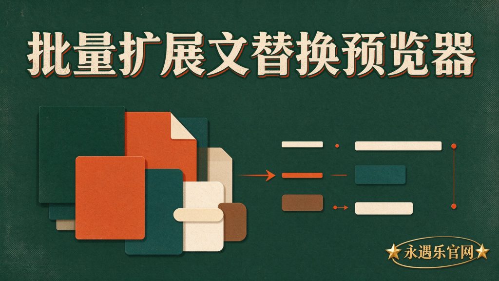 批量扩展名替换预览器-永遇乐