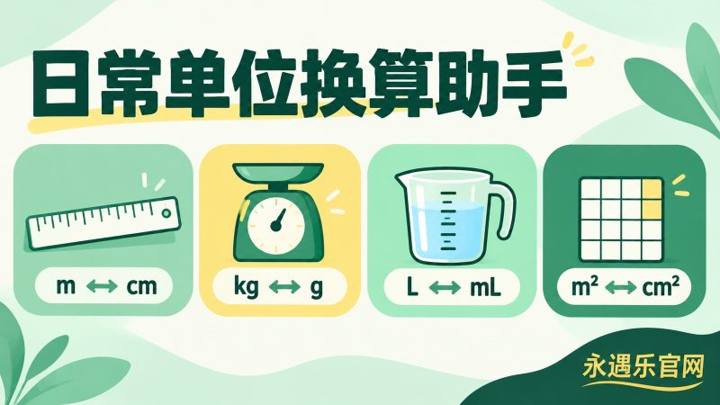 日常单位换算助手:离线换算长度质量容量面积