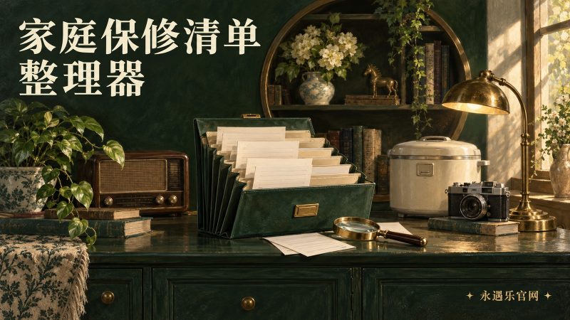 家庭保修清单整理器:离线查找登记截止与票据位置