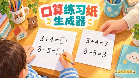 口算练习纸生成器-永遇乐